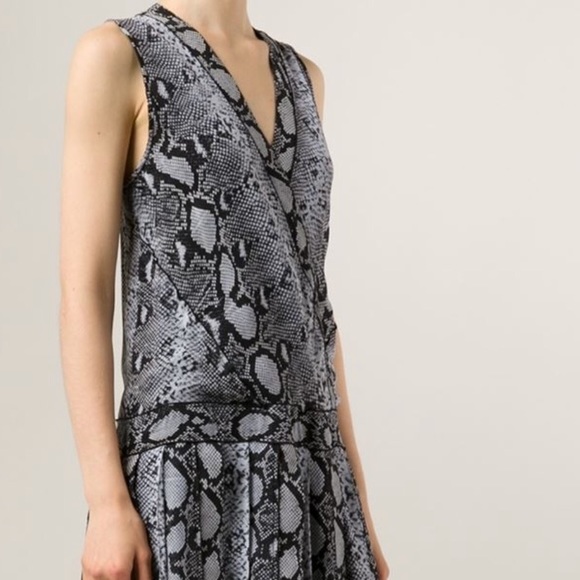 NWOT Proenza Schouler 100% Silk Python Dress - Picture 3 of 7